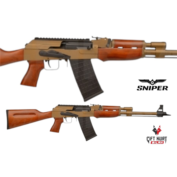 Sniper Arms SN-12 Bronz Ağaç Şarjörlü Yivsiz Av Tüfeği